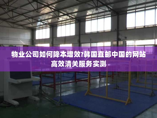 物业公司如何降本增效?韩国直邮中国的网站高效清关服务实测 物业公司如何降本增效?韩国直邮中国的网站高效清关服务实测