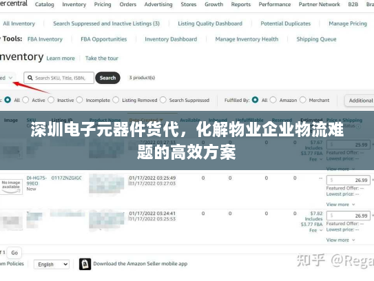 深圳电子元器件货代,化解物业企业物流难题的高效方案 深圳电子元器件货代,化解物业企业物流难题的高效方案