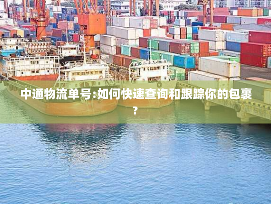 中通物流单号:如何快速查询和跟踪你的包裹?