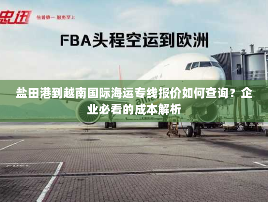盐田港到越南国际海运专线报价如何查询?企业必看的成本解析 盐田港到越南国际海运专线报价如何查询?企业必看的成本解析