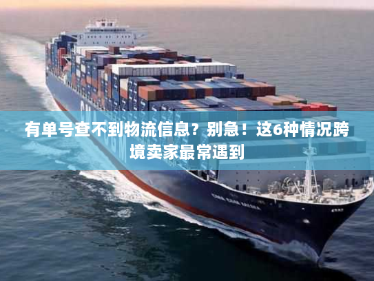 有单号查不到物流信息?别急!这6种情况跨境卖家最常遇到 有单号查不到物流信息?别急!这6种情况跨境卖家最常遇到