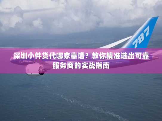 深圳小件货代哪家靠谱？教你精准选出可靠服务商的实战指南