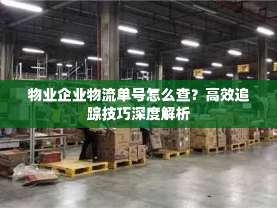 物业企业物流单号怎么查?高效追踪技巧深度解析 物业企业物流单号怎么查?高效追踪技巧深度解析
