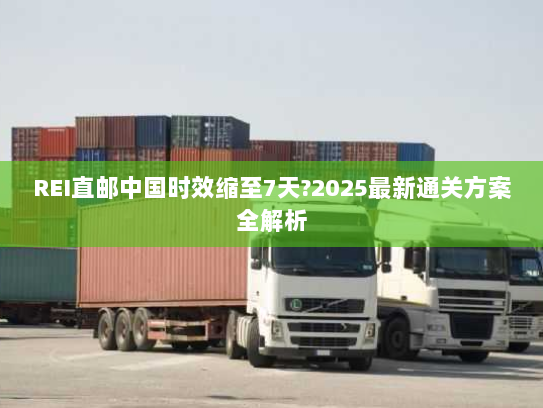REI直邮中国时效缩至7天?2025最新通关方案全解析 REI直邮中国时效缩至7天?2025最新通关方案全解析