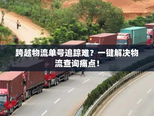 跨越物流单号追踪难？一键解决物流查询痛点！