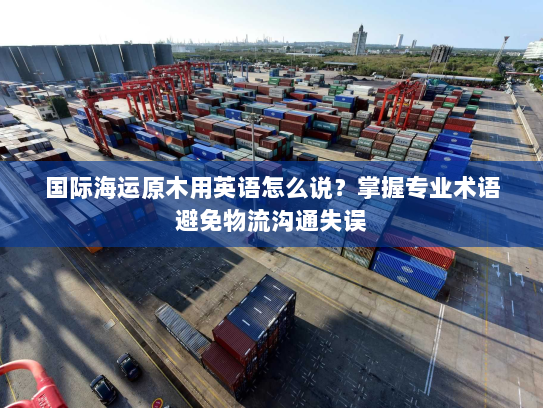 国际海运原木用英语怎么说？掌握专业术语避免物流沟通失误