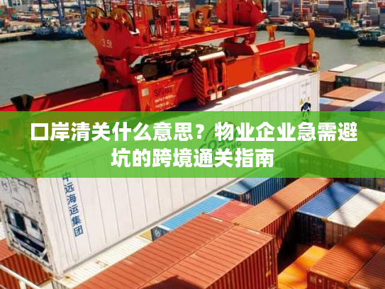口岸清关什么意思？物业企业急需避坑的跨境通关指南