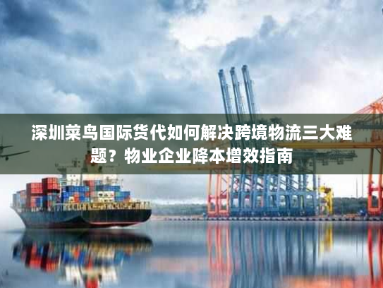 深圳菜鸟国际货代如何解决跨境物流三大难题？物业企业降本增效指南
