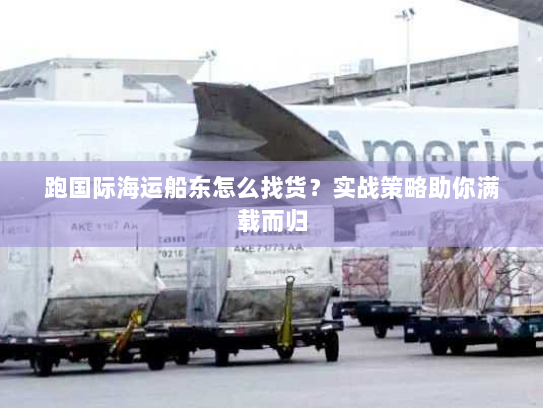 跑国际海运船东怎么找货?实战策略助你满载而归 跑国际海运船东怎么找货?实战策略助你满载而归