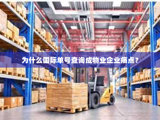 为什么国际单号查询成物业企业痛点？