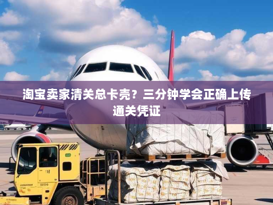 淘宝卖家清关总卡壳?三分钟学会正确上传通关凭证 淘宝卖家清关总卡壳?三分钟学会正确上传通关凭证