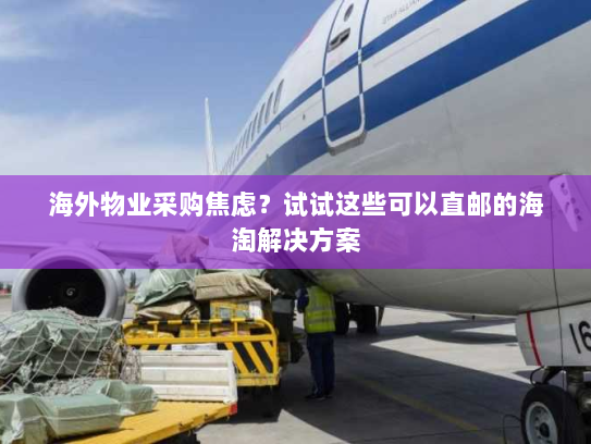 海外物业采购焦虑?试试这些可以直邮的海淘解决方案 海外物业采购焦虑?试试这些可以直邮的海淘解决方案