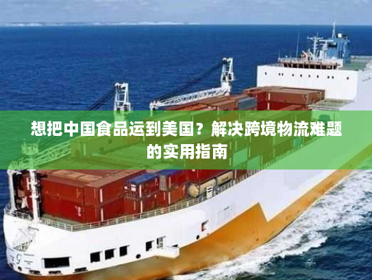 想把中国食品运到美国?解决跨境物流难题的实用指南 想把中国食品运到美国?解决跨境物流难题的实用指南