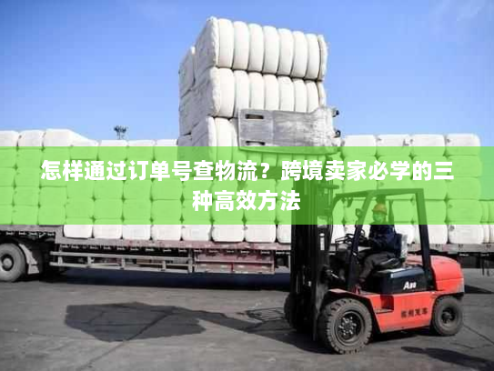 怎样通过订单号查物流？跨境卖家必学的三种高效方法