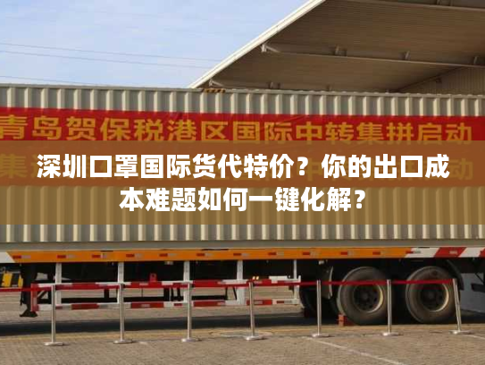 深圳口罩国际货代特价?你的出口成本难题如何一键化解? 深圳口罩国际货代特价?你的出口成本难题如何一键化解?