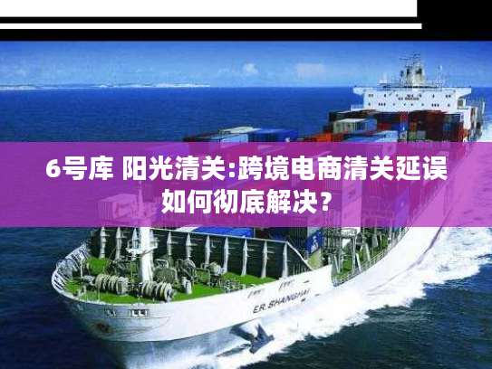 6号库 阳光清关:跨境电商清关延误如何彻底解决? 6号库 阳光清关:跨境电商清关延误如何彻底解决?