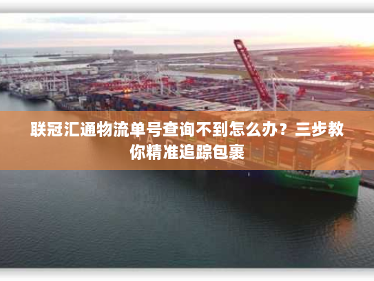 联冠汇通物流单号查询不到怎么办?三步教你精准追踪包裹 联冠汇通物流单号查询不到怎么办?三步教你精准追踪包裹