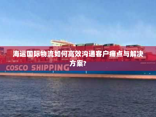 海运国际物流如何高效沟通客户痛点与解决方案? 海运国际物流如何高效沟通客户痛点与解决方案?