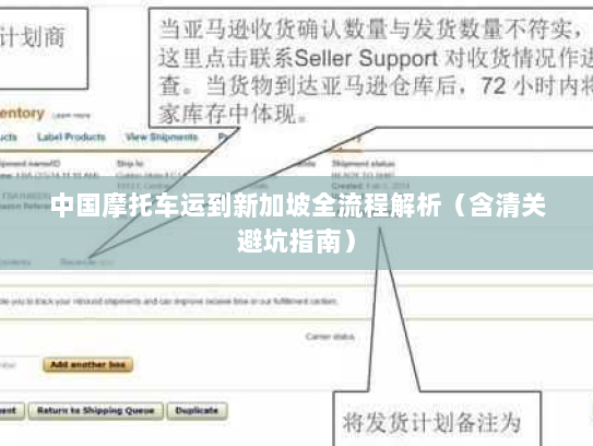 中国摩托车运到新加坡全流程解析(含清关避坑指南) 中国摩托车运到新加坡全流程解析(含清关避坑指南)