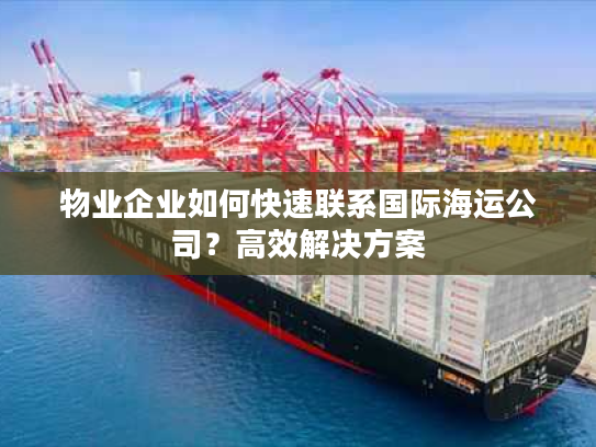 物业企业如何快速联系国际海运公司？高效解决方案