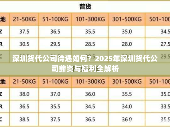深圳货代公司待遇如何?2025年深圳货代公司薪资与福利全解析 深圳货代公司待遇如何?2025年深圳货代公司薪资与福利全解析