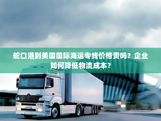 蛇口港到美国国际海运专线价格贵吗?企业如何降低物流成本? 蛇口港到美国国际海运专线价格贵吗?企业如何降低物流成本?
