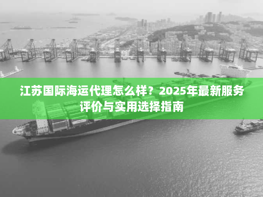 江苏国际海运代理怎么样？2025年最新服务评价与实用选择指南