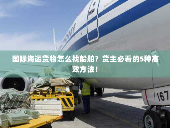 国际海运货物怎么找船舶?货主必看的5种高效方法! 国际海运货物怎么找船舶?货主必看的5种高效方法!