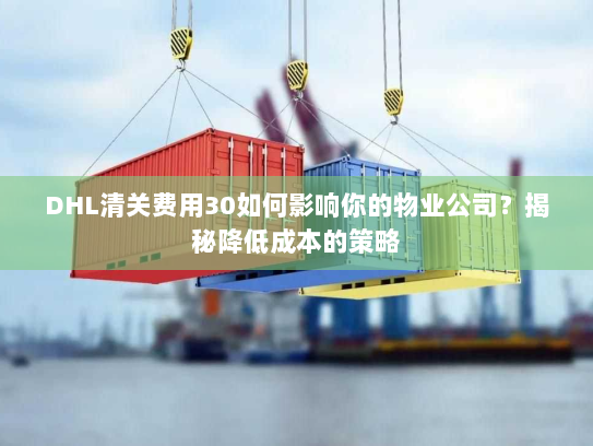 DHL清关费用30如何影响你的物业公司?揭秘降低成本的策略 DHL清关费用30如何影响你的物业公司?揭秘降低成本的策略