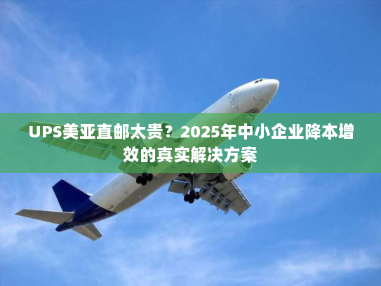 UPS美亚直邮太贵?2025年中小企业降本增效的真实解决方案 UPS美亚直邮太贵?2025年中小企业降本增效的真实解决方案