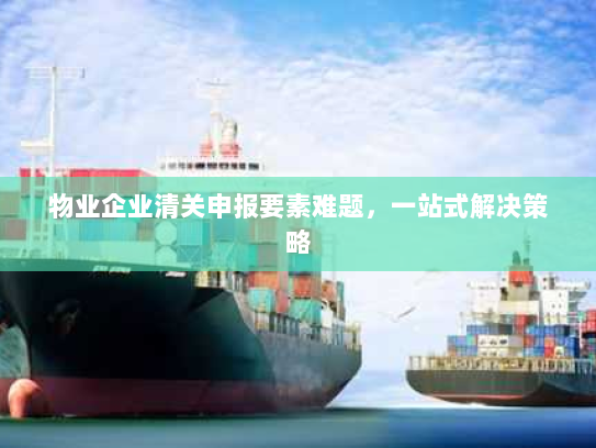物业企业清关申报要素难题,一站式解决策略 物业企业清关申报要素难题,一站式解决策略
