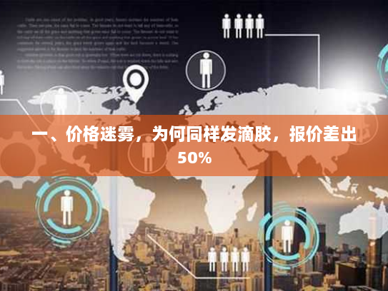 一、价格迷雾,为何同样发滴胶,报价差出50% 一、价格迷雾,为何同样发滴胶,报价差出50%