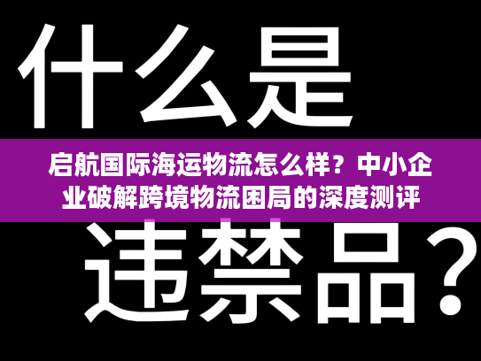 启航国际海运物流怎么样？中小企业破解跨境物流困局的深度测评