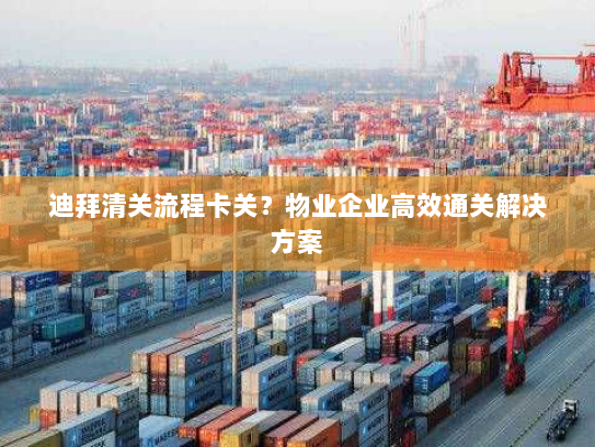 迪拜清关流程卡关？物业企业高效通关解决方案