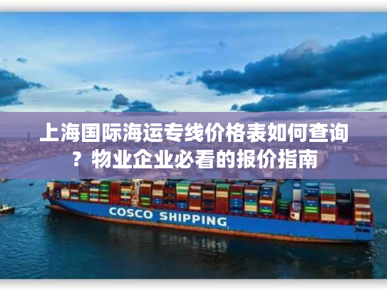 上海国际海运专线价格表如何查询？物业企业必看的报价指南