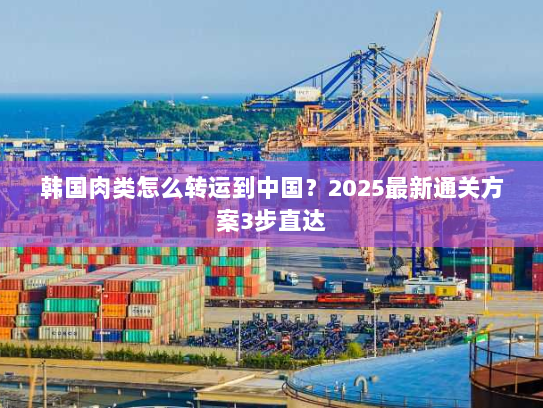 韩国肉类怎么转运到中国?2025最新通关方案3步直达 韩国肉类怎么转运到中国?2025最新通关方案3步直达