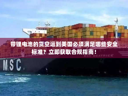 带锂电池的货空运到美国必须满足哪些安全标准?立即获取合规指南! 带锂电池的货空运到美国必须满足哪些安全标准?立即获取合规指南!