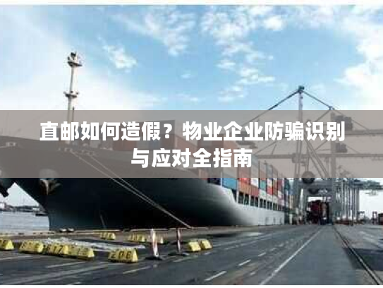 直邮如何造假？物业企业防骗识别与应对全指南