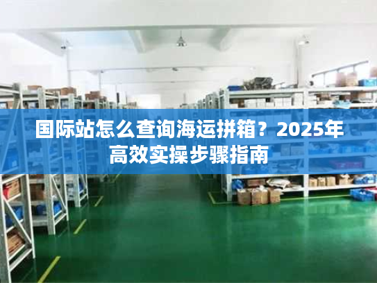 国际站怎么查询海运拼箱？2025年高效实操步骤指南