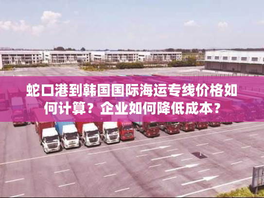 蛇口港到韩国国际海运专线价格如何计算？企业如何降低成本？