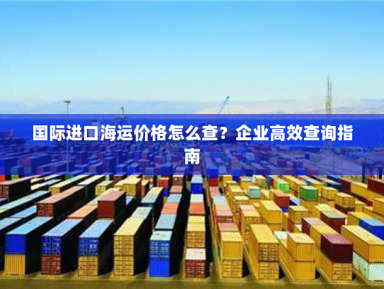 国际进口海运价格怎么查?企业高效查询指南 国际进口海运价格怎么查?企业高效查询指南