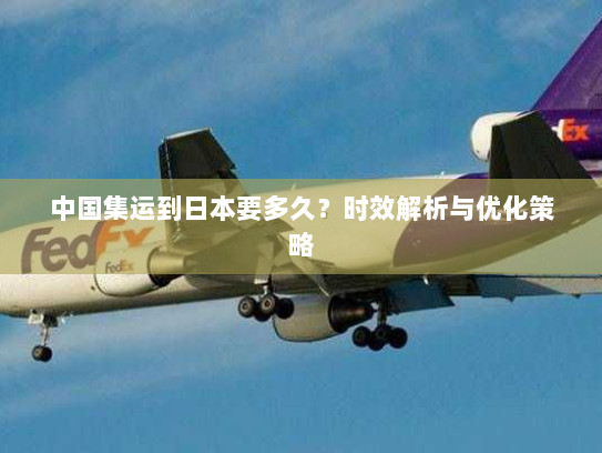 中国集运到日本要多久？时效解析与优化策略