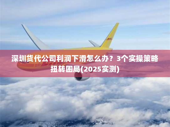 深圳货代公司利润下滑怎么办？3个实操策略扭转困局(2025实测)
