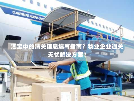 淘宝中的清关信息填写指南?物业企业通关无忧解决方案! 淘宝中的清关信息填写指南?物业企业通关无忧解决方案!