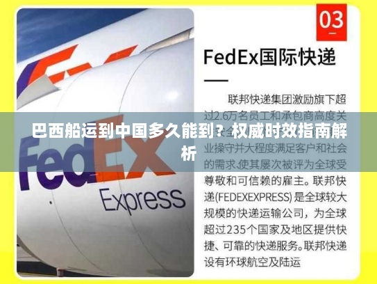 巴西船运到中国多久能到？权威时效指南解析