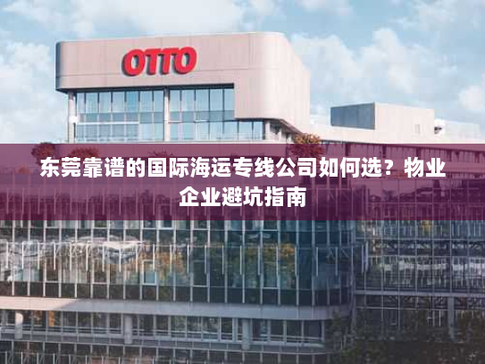 东莞靠谱的国际海运专线公司如何选？物业企业避坑指南