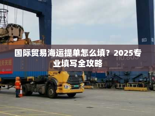 国际贸易海运提单怎么填？2025专业填写全攻略