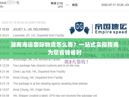 湖南海运国际物流怎么寄？一站式实操指南为您省钱省时