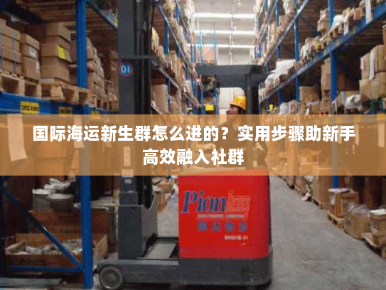 国际海运新生群怎么进的？实用步骤助新手高效融入社群