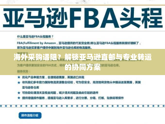 海外采购遇阻?解锁亚马逊直邮与专业转运的协同方案 海外采购遇阻?解锁亚马逊直邮与专业转运的协同方案